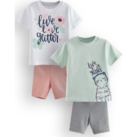 Resim Denokids Çiçekler Kız Çocuk 2'li Pijama Takım 