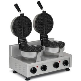 Resim Wfl11.e22 Zamanlayıcılı Çiftli Amerikan Waffle Makinesi, Elektrikli 
