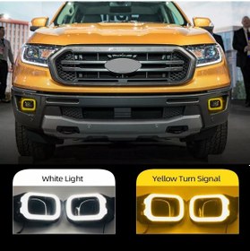Resim Ford Ranger T8 Ön Tampon Sis Çerçevesi Sarı-beyaz Led 2018 Sonras N11.6272 