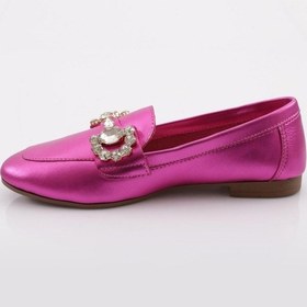 Resim Dgn 59 Kadin Kristal Taş Tokali Ayakkabi 59-2270-R1352 Pembe 