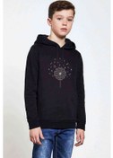 Resim Silhouette Music A Dandelion Baskılı Unisex Çocuk Sweatshirt 