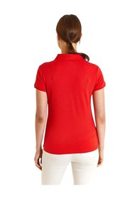 Resim U.S. Polo Assn. Kadın Basic Polo Yaka Tişört Kırmızı 