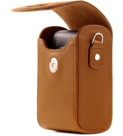 Resim MegaGear Canon S120, Sony DSC-Rx100VI, Deri Dikey Kamera Çantası 