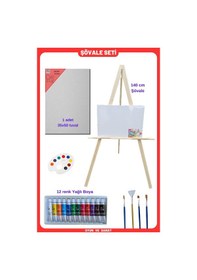 Resim Şövale Yağlı Boya Resim Başlangıç Seti - Tuval Resim Seti, Şövalye Tüval 