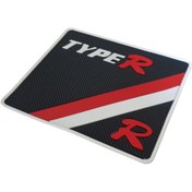 Resim caraks Kaydırmaz Silikonlu Ped Araç Göğüs Torpido Ev Ofis Çok Amaçlı Typer Desenli 19 cm x 16,5 cm 