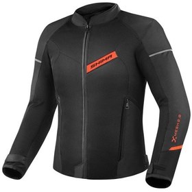 Resim Shima X-mesh Korumalı Yazlık Motosiklet Montu Siyah Kırmızı 