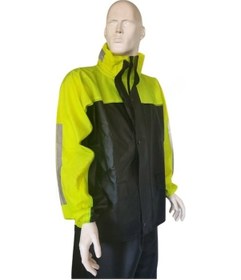 Resim Motospartan Astarlı Yağmurluk Takım Kurye Paketçi Neon Sarı Siyah 