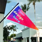 Resim Özelleştirilebilir Polyester Flama - Tekneler, Etkinlikler & Partiler için Çok Yönlü Üçgen Bayrak - İç/Dış Mekan Kullanımı 