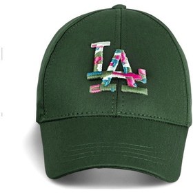 Resim Unisex Haki Renk Renkli Logo Beyzbol La Şapka - Standart Haki 