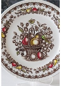 Resim Nurantik Windsor İngiliz Servis Tabağı Meyveli 25 Cm Çok Renkli 