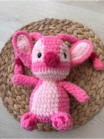Resim lionworkshopp Amigurumi angel tamamen organik yumuşak oyuncak 