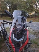 Resim Motocam Voge Ds 500 Siperlik Ön Cam 2021 2024 Model 55cm Açıkfüme Renkli 4mm 