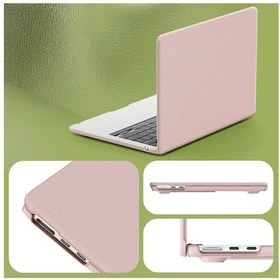 Resim Cosmotex Newface Macbook Air 15 2024 Macbook Deri Kapak - Pembe 