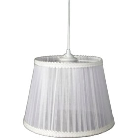 Resim Teknotrust Beyaz Tül Kumaşlı Yatak Odası Avizesi 