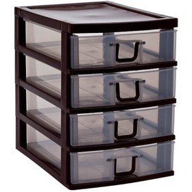 Resim Mini 4 Çekmeceli Komidin Organizer Renkli 