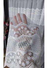 Resim Atl Zemin Tül Perde 12069 Özel Model 1x3 Sık Pile 