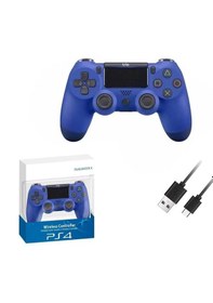 Resim Trio Tr901m Mavi Doubleshock 4 Kablosuz Titreşimli Ps4 Oyun Kolu 