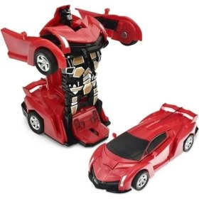 Resim Brother Toys Transformers Robot Çek Bırak Kendinden Robota Dönüşebilen 1:32 Bugatti Lamborghini Araba 