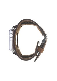 Resim Bouletta Apple Uyumlu Watch Deri Kordon 42-44-45 MM Cuff Taba 