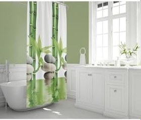 Resim Tropik Home Duş Perdesi Seti 12 Adet C Halka Hediyeli Banyo Perdesi-banyo 