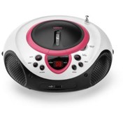 Resim Lenco SCD-38 Pembe Taşınabilir Müzik Seti Radyo CD Çalar MP3 USB 2 YIL GARANTİLİ, ADINIZA FATURA,HIZLI KARGO,ORJİNAL ÜRÜN GARANTİSİ