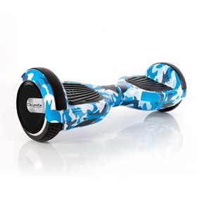 Resim Citymate Elektrikli Kaykay 6.5" Mavi Kamuflaj Grafity Desenli Akıllı Hoverboard - Çanta Hediyeli 
