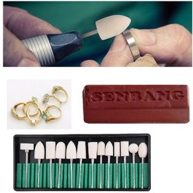 Resim Mini Gravür Makinaları için Kuyumcu Mücevher Parlatma Polisaj Set 