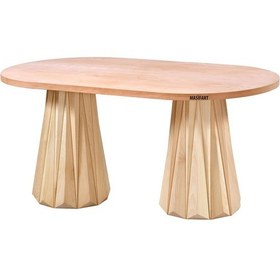 Resim Masifart Miran 180 Lik Vega Oval Masa Cilasız Ham Ham 