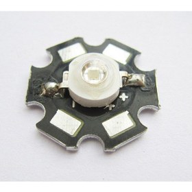 Resim 3W Uv Led 395-400Nm 10-15 Lumen 700 Mah 3.4-3.6V 20Mm Pcb Yıldız 