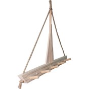 Resim Barış Dizayn Doğal Ahşap Tekne Askılık Anahtar Askısı Kapı Arkası Askısı Havlu Askı 