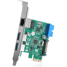 Resim Dark Dk Nt Peglanu2 2X Usb3.0 + Gıgabıt Lan Pcıe X1 Ağ Kartı 