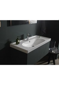 Resim Turkuaz Seramik Cerastyle Arya 80 x 45 CM Etajerli Lavabo 