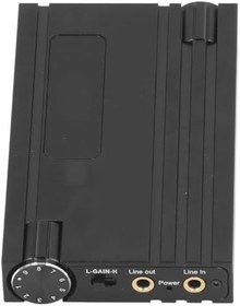 Resim LiebeWH Subwoofer Kulaklık Amplifikatörü Telefonlar Ve Dizüstü Bilgisayarlar Için Ses Kablolu Alüminyum Alaşımlı Bas Kulaklık Ses Amplifikatörü 