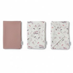 Resim Organik Müslin Bebek Battaniyesi 2'li Set Pembe 