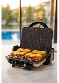 Resim Acar Ultimate Pro Pressio Izgara Ve Tost Makinesi Krem - 1800 W 