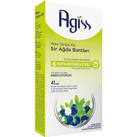 Resim Agiss Sir Ağda Bantları Vücut, Koltuk Altı, Bikini ve Yüz Bölgesi 41'li (Hassas Ciltler İçin) - Gratis 
