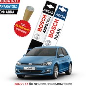 Resim Bosch Aerotwin Vw Golf 7 / 7.5 Ön Arka Silecek 2012-2020 