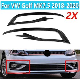 Resim Volkswagen Golf 7.5 Sis Farı Çerçevesi Gti Piano Black 2018 Sonra 