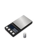 Resim Vkemall Mini Cüzdan Terazi, 500g/0.01g Hassasiyet, Lcd Ekranlı, Çelik Platform, Taşınabilir, Gümüş Altın Mutfak Ağırlık Ölçer Şarjlı 