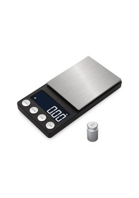 Resim Vkemall Mini Cüzdan Terazi, 500g/0.01g Hassasiyet, Lcd Ekranlı, Çelik Platform, Taşınabilir, Gümüş Altın Mutfak Ağırlık Ölçer Şarjlı 