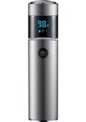 Resim Sones S-1090 Ipx7 Su Geçirmez 8d Taşınabilir Led Dijital Ekran Yuvarlak Elektrikli Tıraş Makinesi Siyah 
