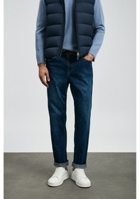 Resim Lufian Santo Spor Jean Erkek Pantolon Straight Fit Mavi Mavi 112200250100300 Mavi 