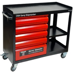 Resim CKM 5 Çekmeceli Takım Dolabı Raflı 