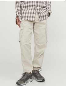 Resim Jack & Jones Jack Jones Erkek Kargo Pantolon 12242264 Krem 