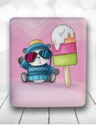Resim Atölye Çizgi Cool Panda Bilek Destekli Mouse Pad 