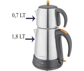 Resim Altabi Elektrikli Çelik Çay Makinesi Ar Zum Klasik Çaycı 