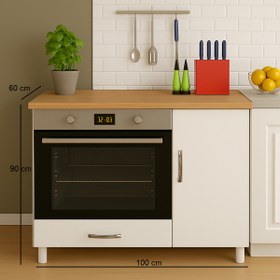 Resim UMGMOBİLYA Ankastre Fırın Ve Ocak Dolabı Set Üstü Ocak Dolabı Çok Amaçlı Dolap Mutfak Dolabı 