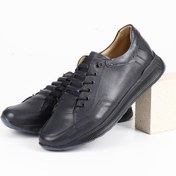 Resim LACİVERT ANTİK Gön Hakiki Deri Yuvarlak Burun Bağcıklı Günlük Erkek Sneaker 01934 