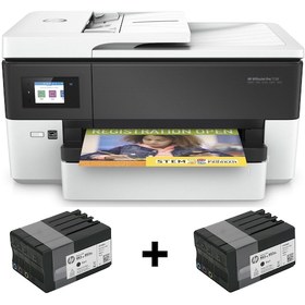 Resim HP Officejet Pro 7720 Çok Fonksiyonlu A3 Yazıcı (EKSTRA 1 SET ORJİNAL KARTUŞ HEDİYELİ) 
