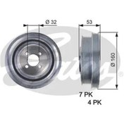 Resim Krank Kasnagı Fıat Ducato 2.3 Jtd Gates Tvd1079 